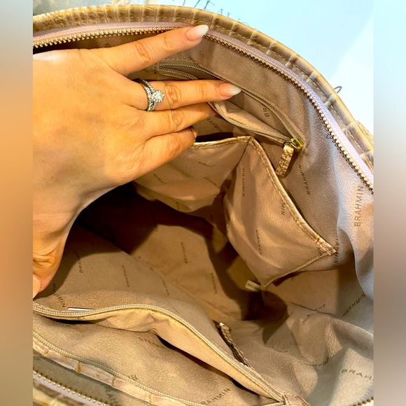 Beautiful Brahmin Asher tote.  Gently used, great condition with tassel charm. - Picture 9 of 12